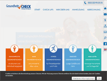 Tablet Screenshot of gesundheitscheck.de